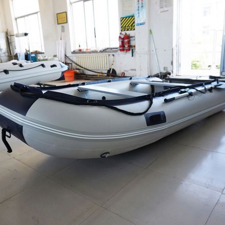 Hot Sale 5m Aluminum Floor Inflatable PVC Boat With Engine Combo Set for Racing Rowing and Outdoor Sports