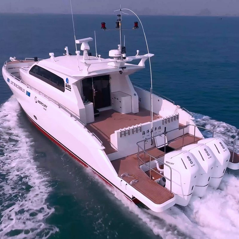 17m/56ft Yacht Luxury Aluminum yacht boat With Modern Equipment for Sale