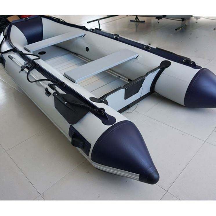 3M Inflatable Boat with Aluminum Floor 3.3M/3.6M Length for 4 Persons Lake River Offshore Sea Driving Outdoor Diving Activities