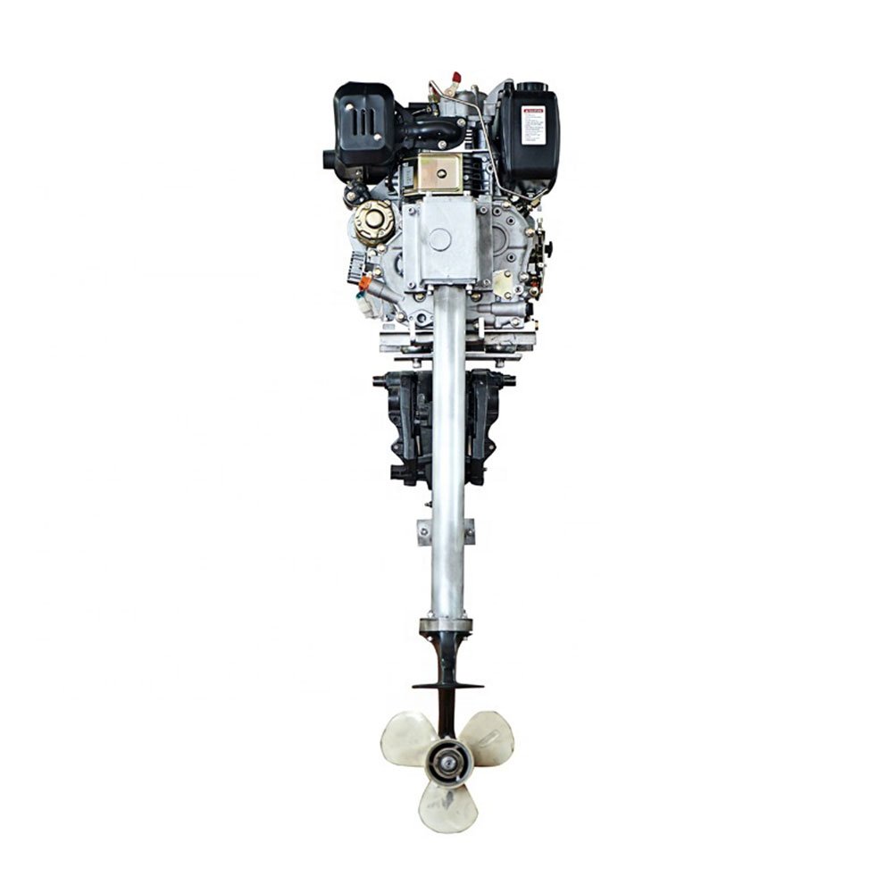 Single Cylinder 4-Stroke Air Cooled 10HP Marine Diesel Engine New Electric Start System for Boat