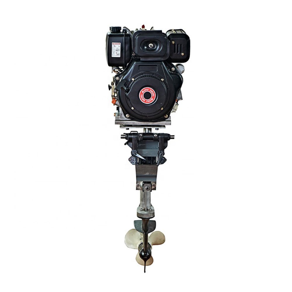 Single Cylinder 4-Stroke Air Cooled 10HP Marine Diesel Engine New Electric Start System for Boat