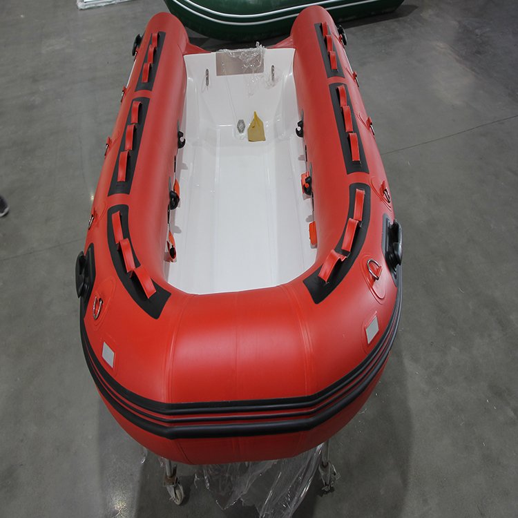 Zhenbo Rib-330A Fiberglass Fishing Boat With Center Console Steering Wheel Outboard Engine