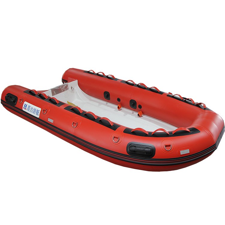 Zhenbo Rib-330A Fiberglass Fishing Boat With Center Console Steering Wheel Outboard Engine