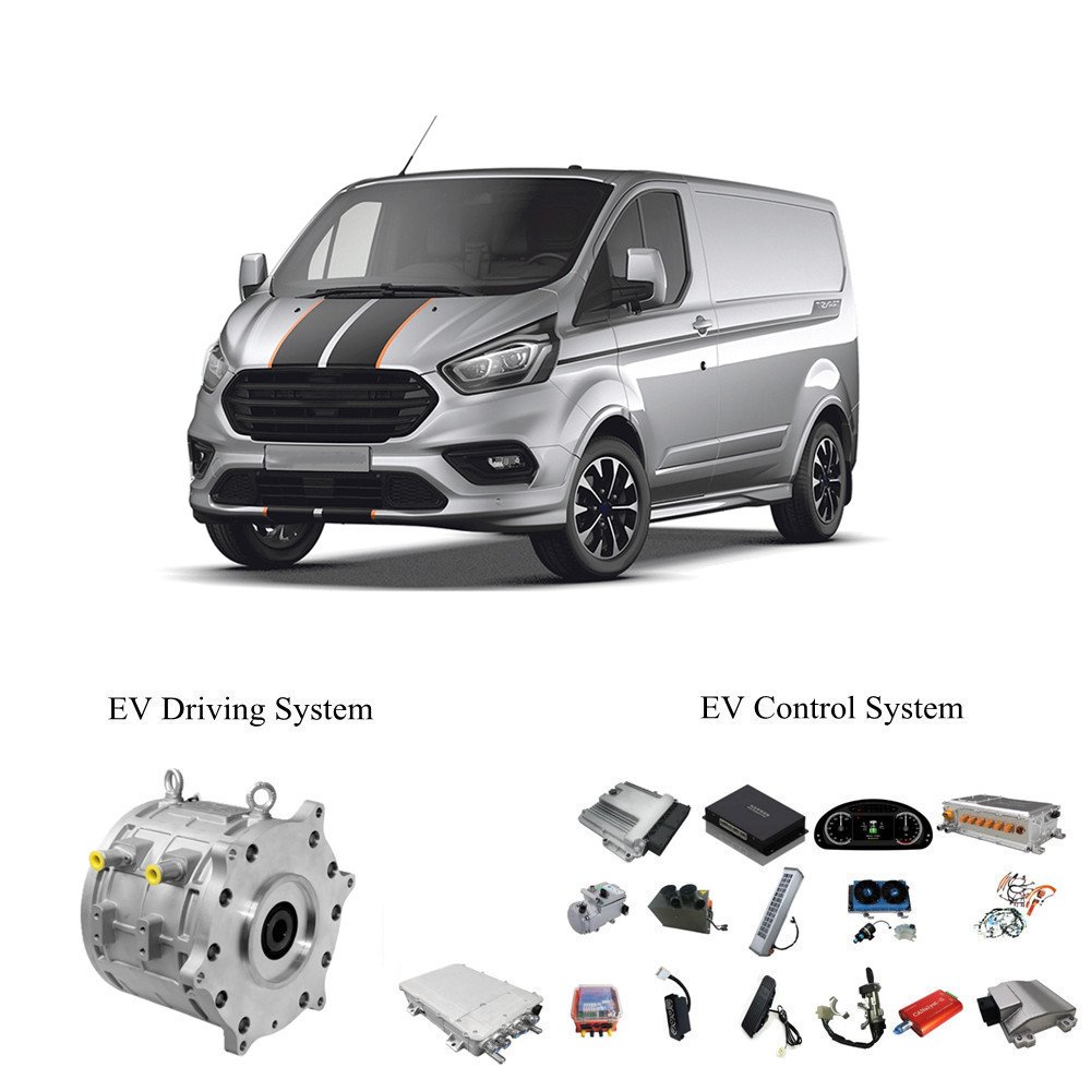 25/50kW Ev System 380V EV Conversion Kit for Truck Electric Car Motor +Controller Cargo Van E-boat Engine Inverter MCU Hybrid