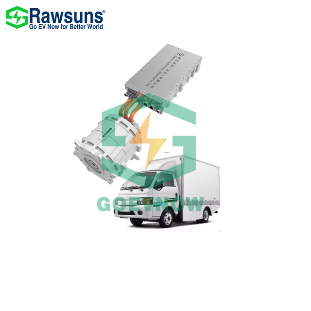 25/50kW Ev System 380V EV Conversion Kit for Truck Electric Car Motor +Controller Cargo Van E-boat Engine Inverter MCU Hybrid