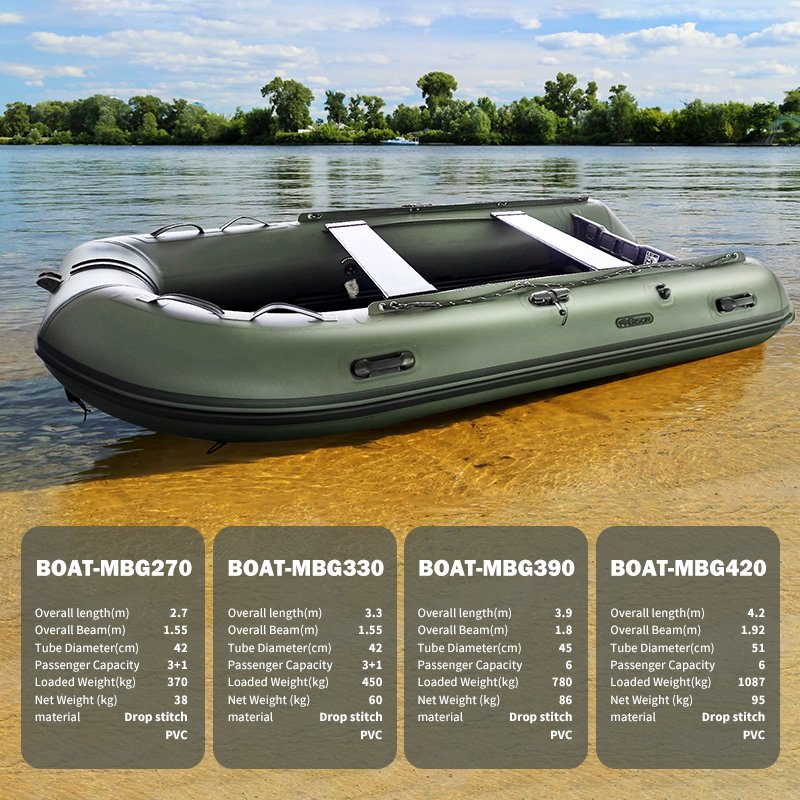 2024 Manufacture OEM ODM New Series Inflatable Motor Electric Rowing Boats Power Boat with Engine