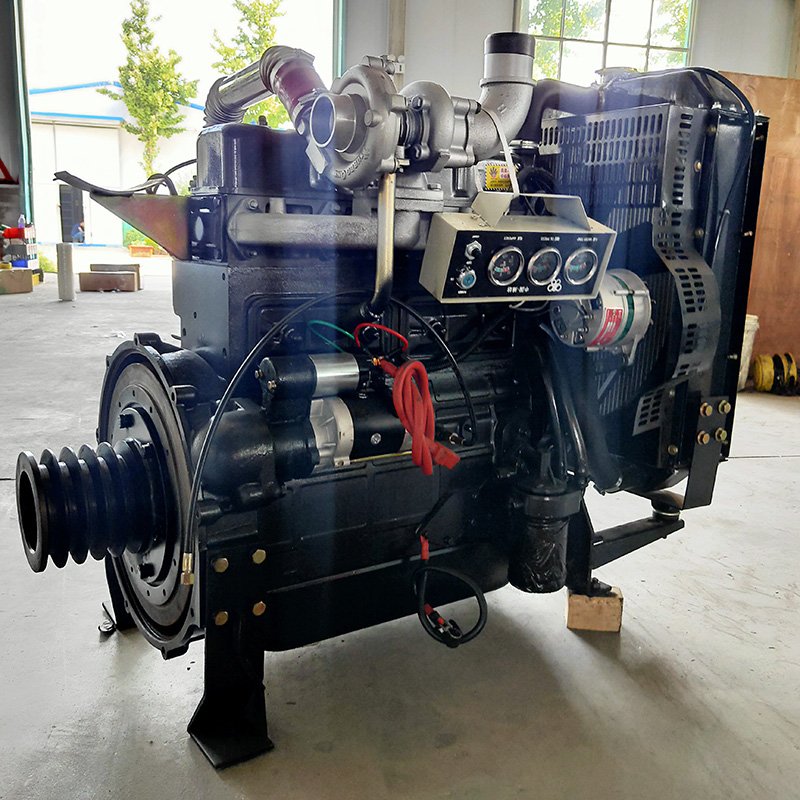 90hp Marine Engine 4 Cylinder Water Cooled Direct Injection Fishing Boat with Tail Mounted ZH4105ZC diesel Engine