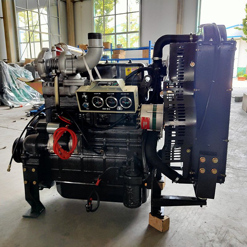 90hp Marine Engine 4 Cylinder Water Cooled Direct Injection Fishing Boat with Tail Mounted ZH4105ZC diesel Engine
