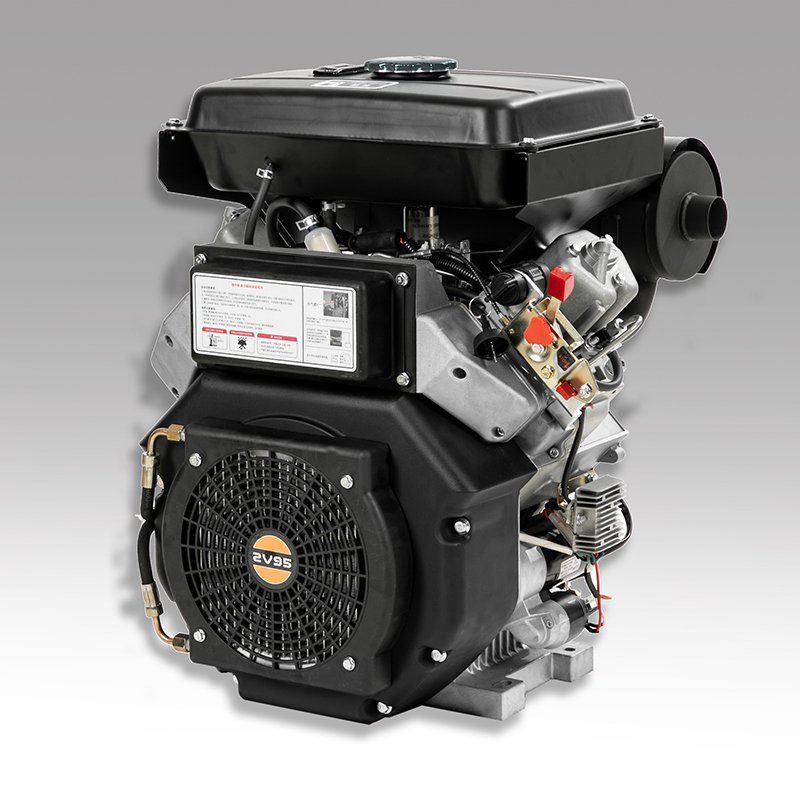 2V95 27HP Power 2-Cylinder 4-Stroke Air-Cooled Diesel Engine for Industrial & Farm Usage Boat Generator Set Used Condition
