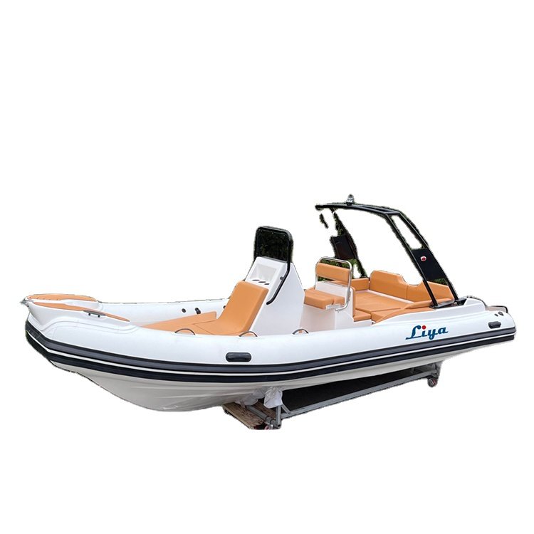 Liya 22ft 6.6m Outboard Engine Fiberglass Hull Rib Boat