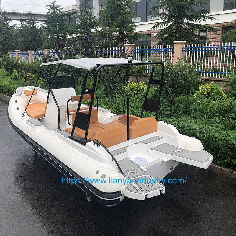 Liya 22ft 6.6m Outboard Engine Fiberglass Hull Rib Boat