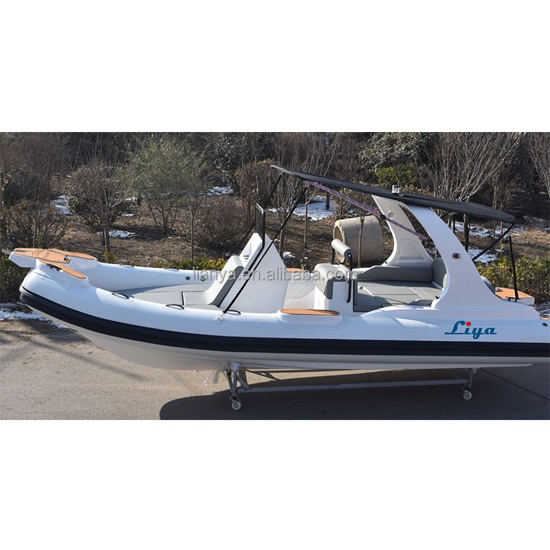 Liya 22ft 6.6m Outboard Engine Fiberglass Hull Rib Boat