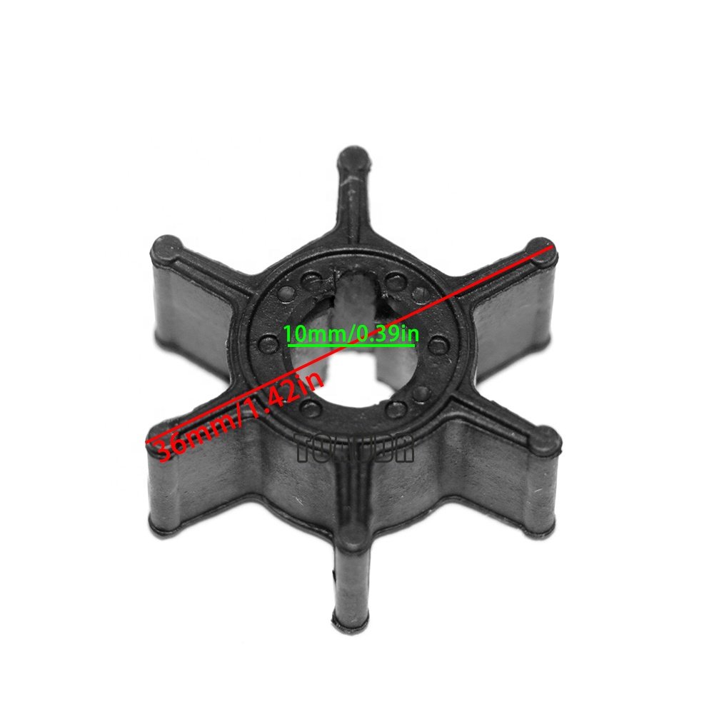 6L5-44352-00 Water Pump Impeller for Yamaha F2 F2.5 3(Malta) 2 Stroke Boat Engine