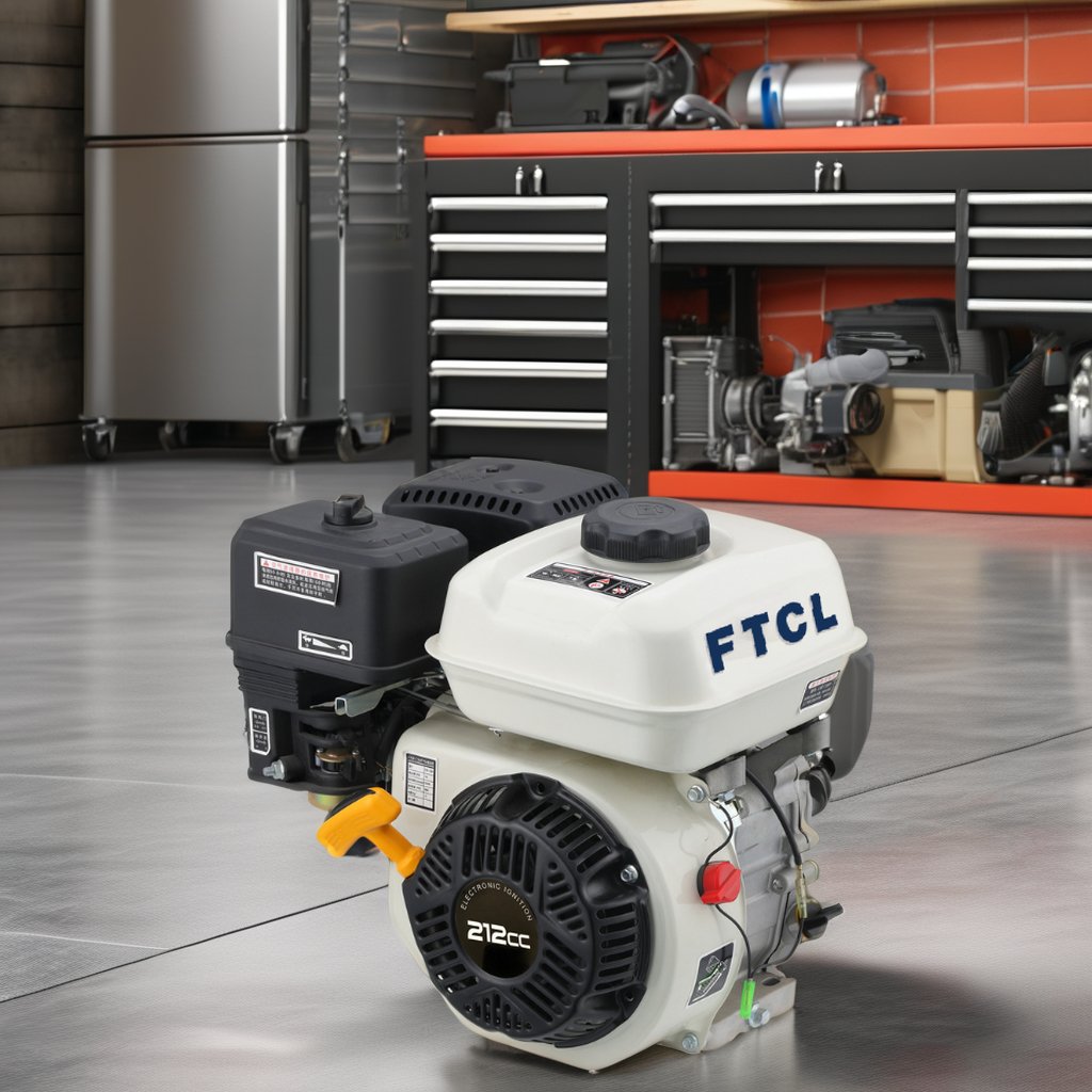 Single Cylinder 7.5hp Gasoline Engine Easy Operation Home Use Electric Starting Air-Cooled 212cc Boats Machinery Construction