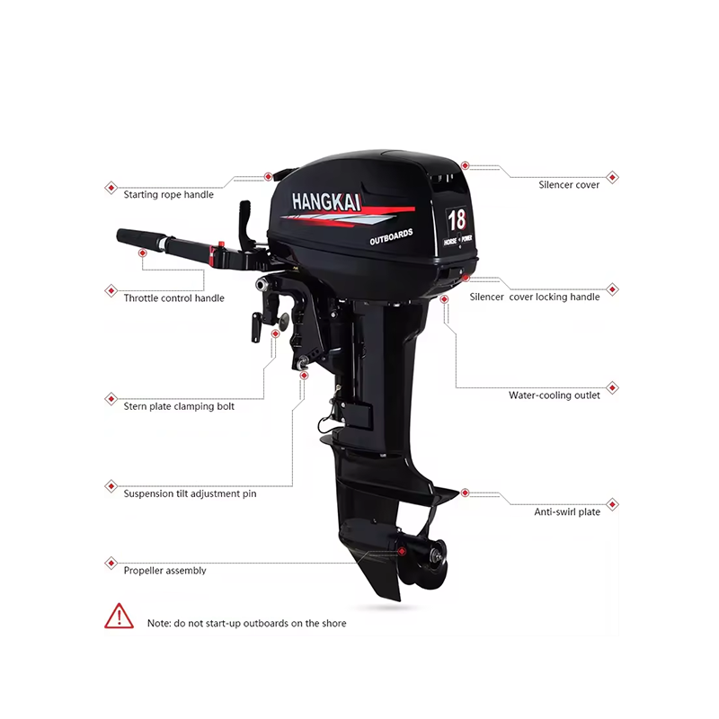 HangKai 15hp Outboard Motor 18hp 2 Stroke 9.9hp Outboard Motor Boat Engine Outboard