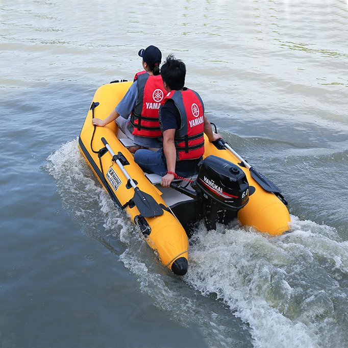 Aluminium Alloy Kayak Rubber Boat 2m 3m 4m Inflatable Zodiac Fishing Boat With Outboard Motor