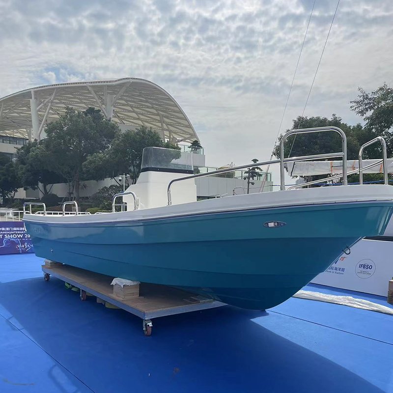 2025 New Direct Factory 23ft Fiberglass Boat Hot Selling With T Top Outboard Engine for Tuna Fishing