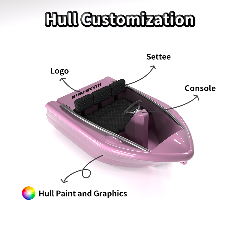 Karting Boat Factory Custom Mini New Design PE Material Speed Inboard Engine Karting Jet Boat for Water Park