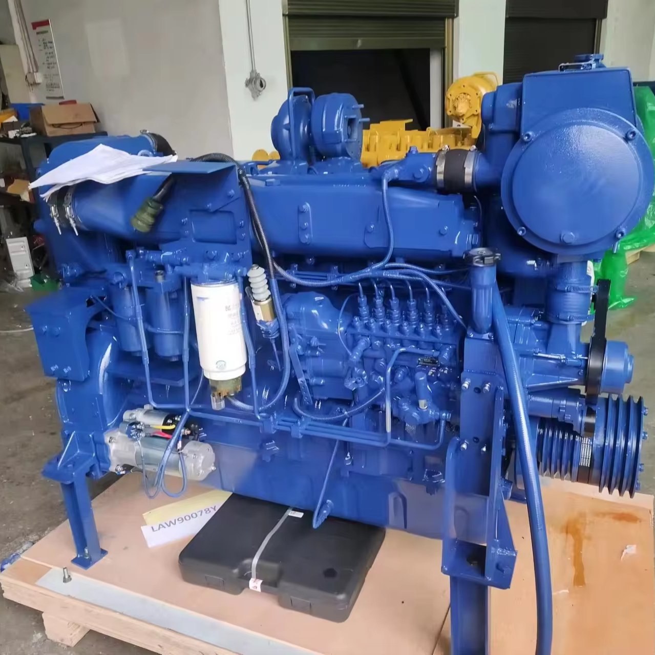 WD12 WD618 Marine Diesel Engine 6-Cylinder 4-Stroke 300HP Water-Cooled Kick Start for Industrial Machinery & Boats Model New