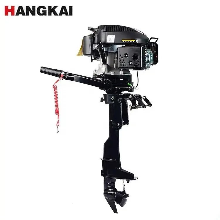 HANGKAI 6HP 4 Stroke Gasoline Boat Engine Outboard Motors for Fishing Boat with New Air Cooled Design