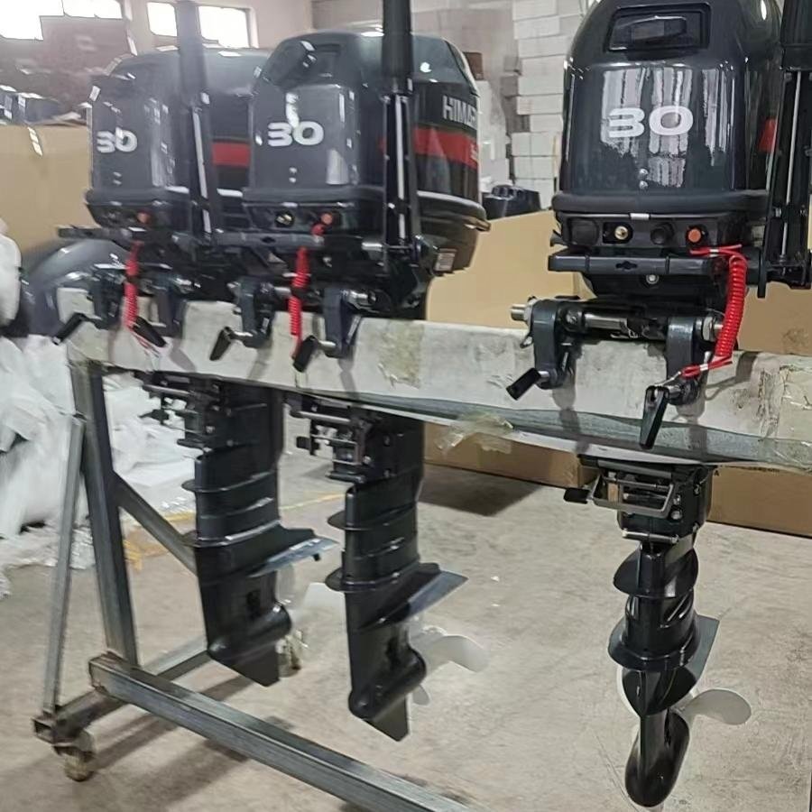 2-Stroke 30HP Outboard Motor Boat Engine Long Shaft for Fishing Boat Gasoline 22KW 496cc Marine Motor Water Cooling CDI System