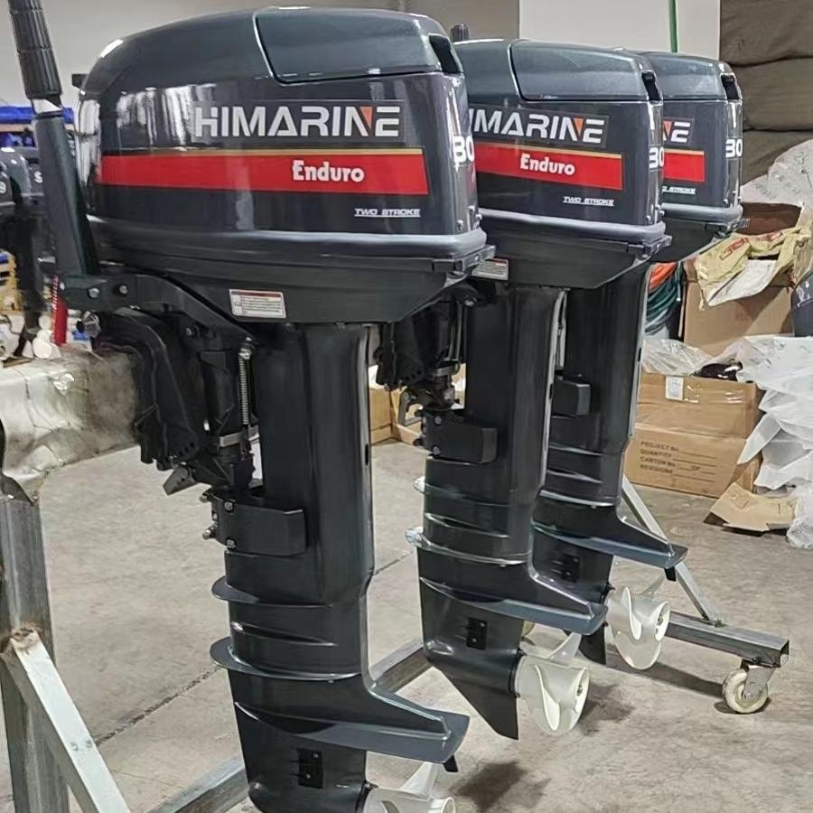 2-Stroke 30HP Outboard Motor Boat Engine Long Shaft for Fishing Boat Gasoline 22KW 496cc Marine Motor Water Cooling CDI System