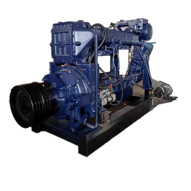 Custom Made 400hp 2100rpm WD12 Marine Inboard diesel Engine with Hydraulic Pump Be Used for Dredge Pump