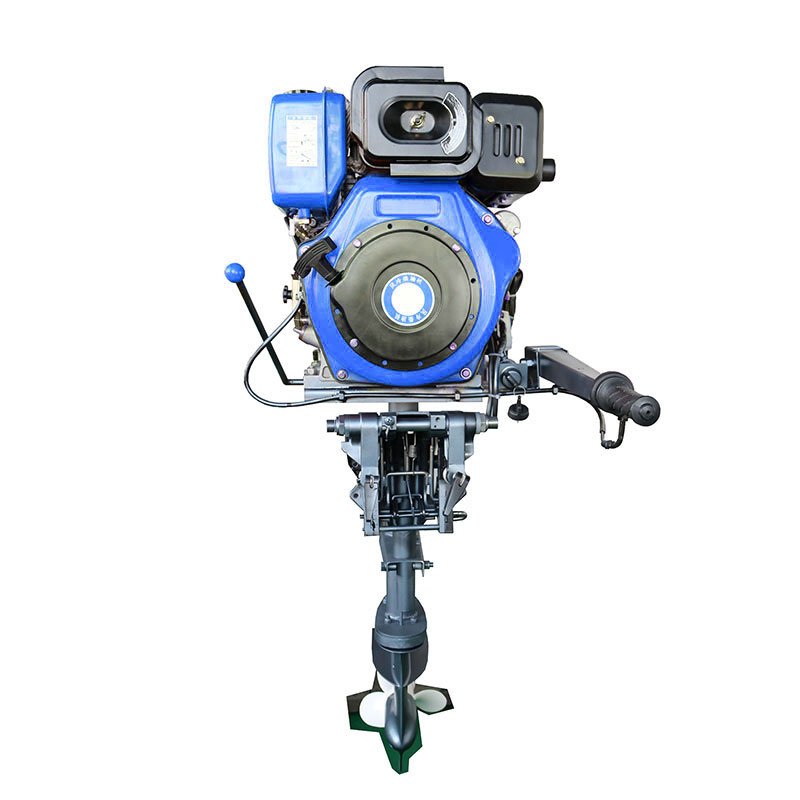 High Quality 15HP 4-Stroke Single Cylinder Outboard Marine Diesel Engine with Remote Control New Condition for Boats