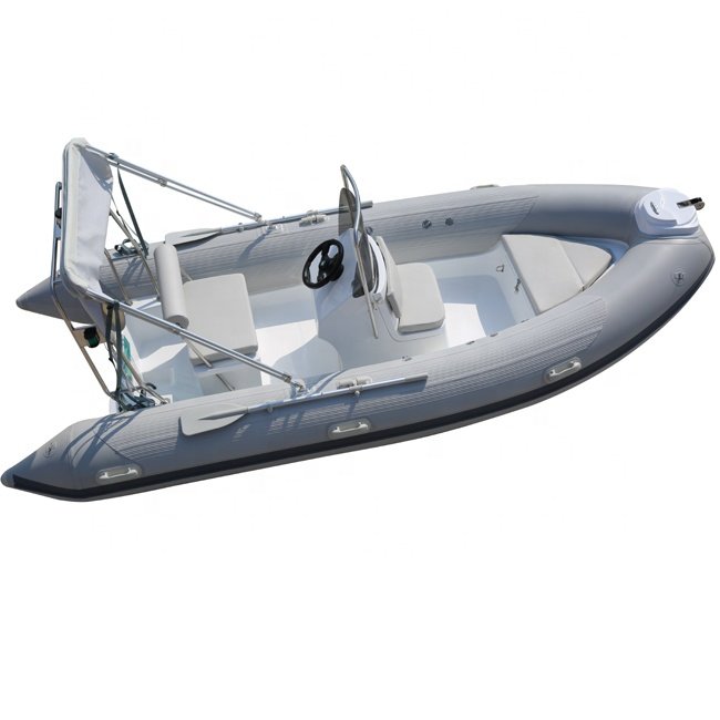 14.1ft Inflatable RIB Boat Fiberglass Hypalon Sport RIB Optional 4.3m RIB Floor Fishing Lake CE Certified Sale China Engine