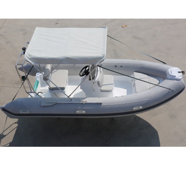 14.1ft Inflatable RIB Boat Fiberglass Hypalon Sport RIB Optional 4.3m RIB Floor Fishing Lake CE Certified Sale China Engine