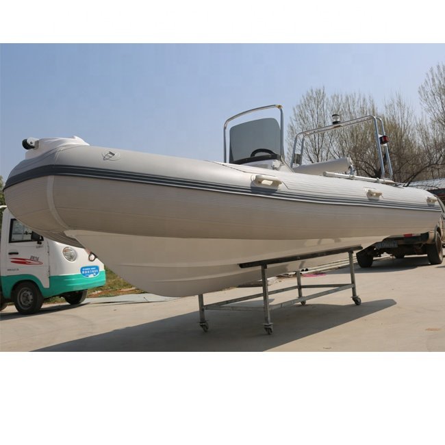 14.1ft Inflatable RIB Boat Fiberglass Hypalon Sport RIB Optional 4.3m RIB Floor Fishing Lake CE Certified Sale China Engine