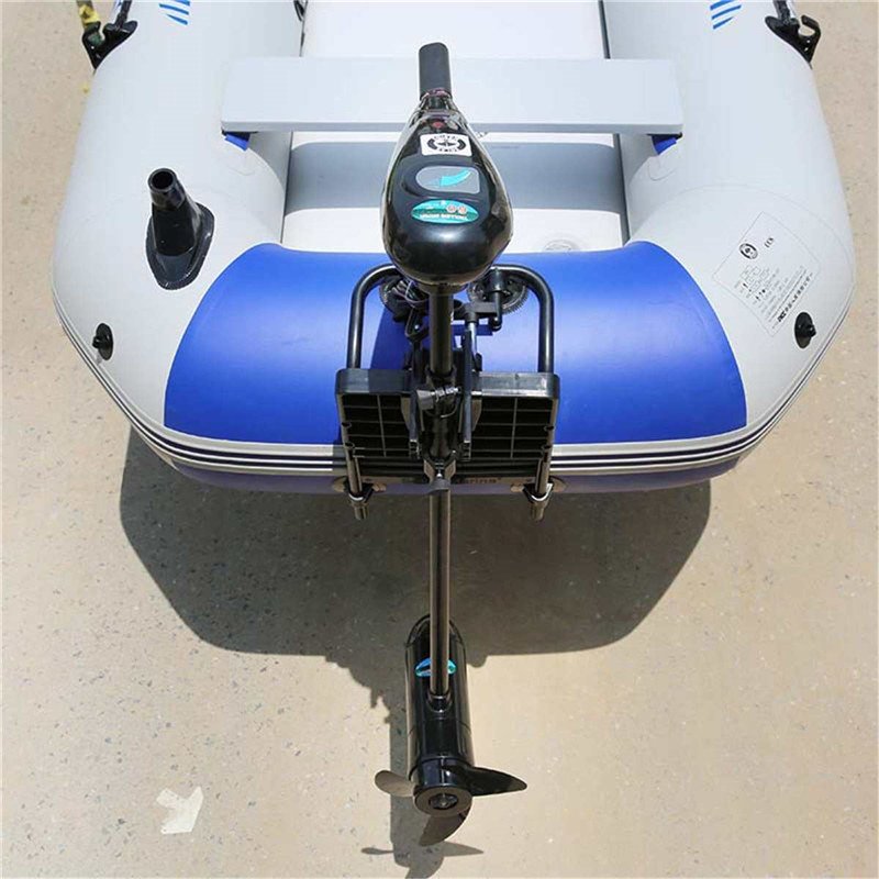 60 LBS 12 V Electric Outboard Brush Motor Transom Mounted Power Fishing Boat Engine