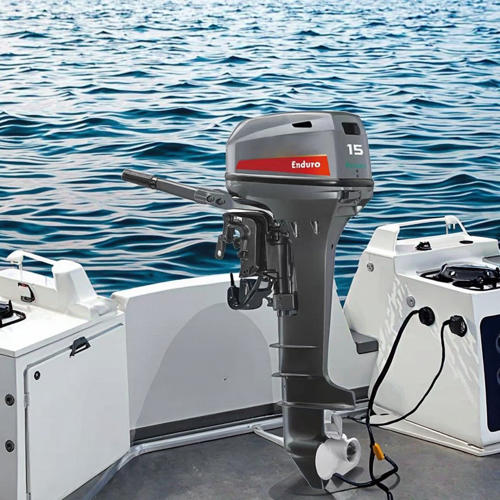 New Brand 2 Stroke 15hp Outboard Motor Engine Gasoline Fuel for Boats Made in China