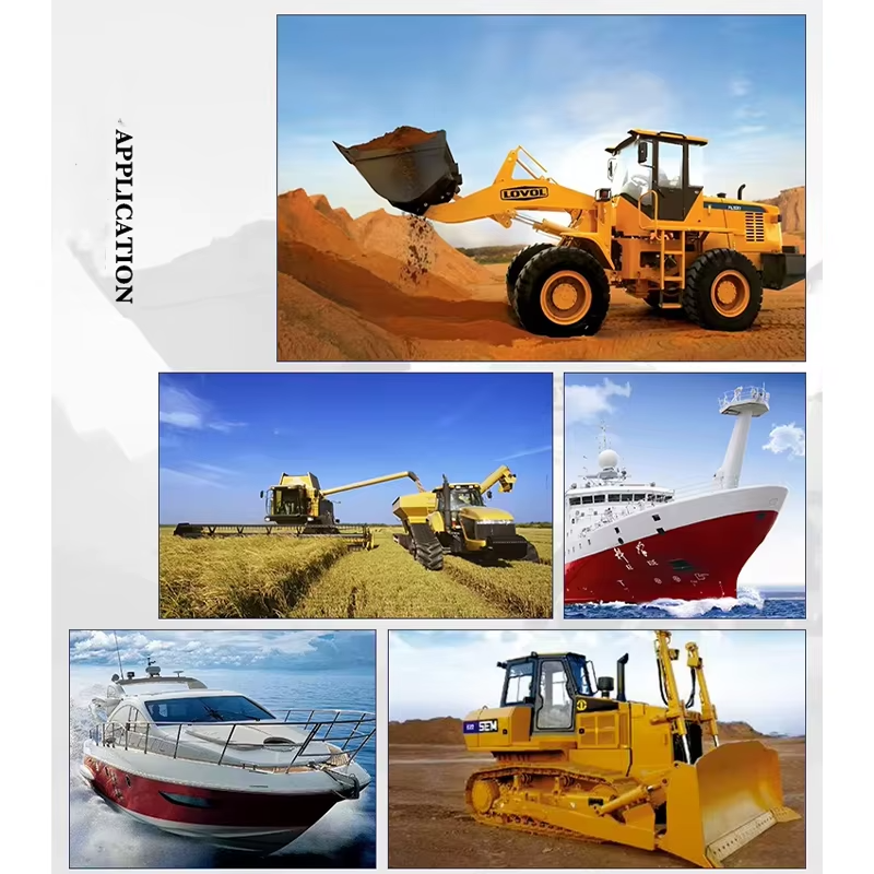 Weichai Wd12 Series Turbocharged Inline 400hp 4 Stroke 6 Cylinder Marine Diesel Boat Engine 21-Year Water-Cooled Wd12c400-21