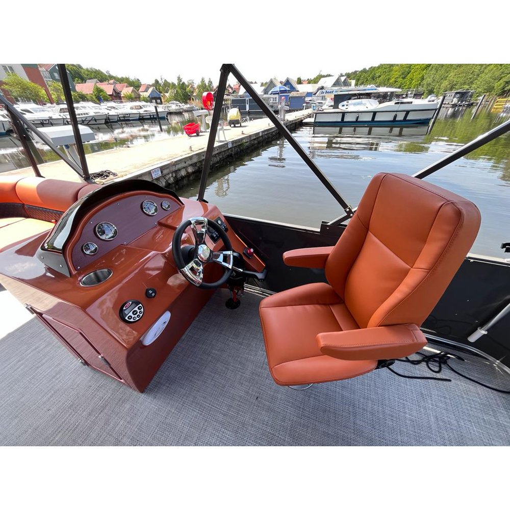 Aluminum Outboard Engine Yacht 6m Party Pontoon Boat Rental for Resort Water Villas and Entertainment for River Use