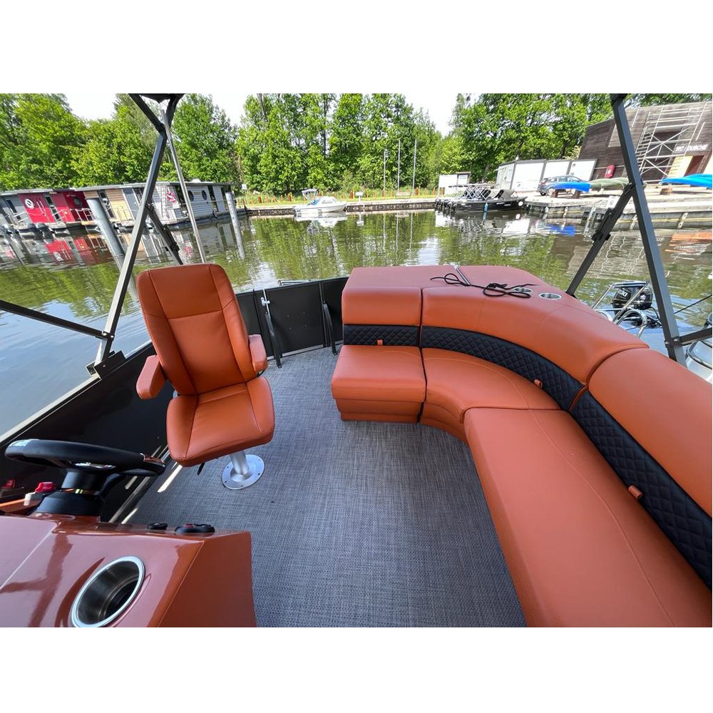 Aluminum Outboard Engine Yacht 6m Party Pontoon Boat Rental for Resort Water Villas and Entertainment for River Use