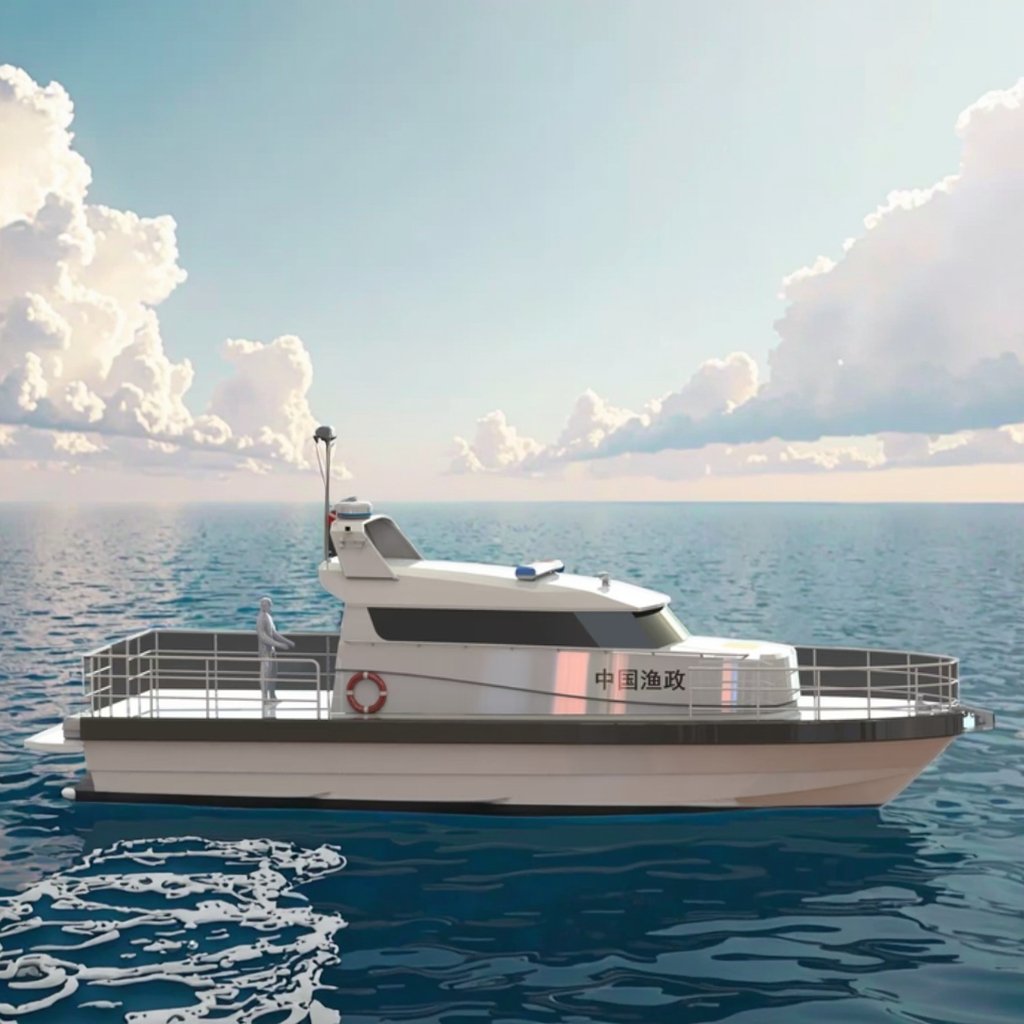 China New Model 16m Luxury Yacht 52.4ft Public Service Fishing Boat Inboard Engine Aluminum EVA Hull for Sports Fishing