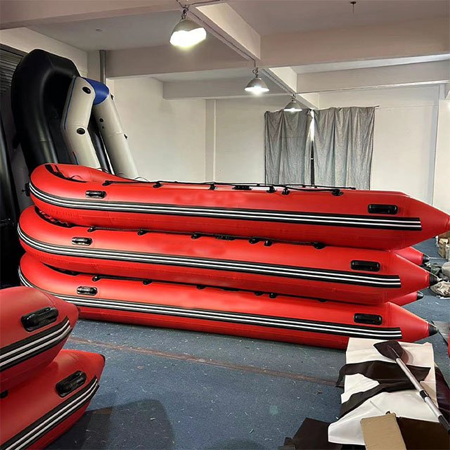Thickened Fishing Boat Rubber Boat Fishing Boat V-shaped Aluminum Alloy Bottom Light Wear Hard Bottom