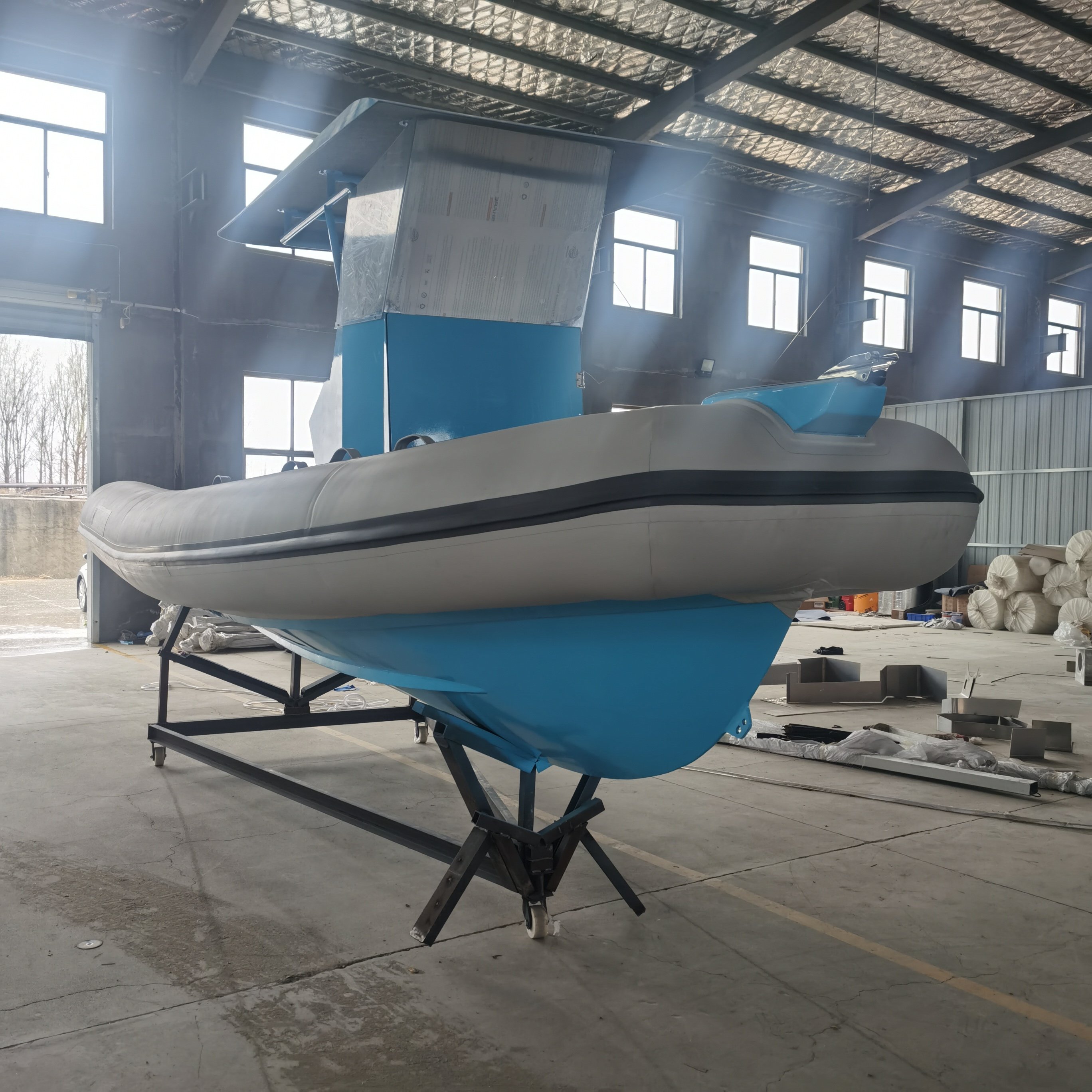 Hot Sale 3m Length PVC Tube RIB Aluminum Hull Inflatable Sport Yacht with Outboard Engine for Ocean Water Usage