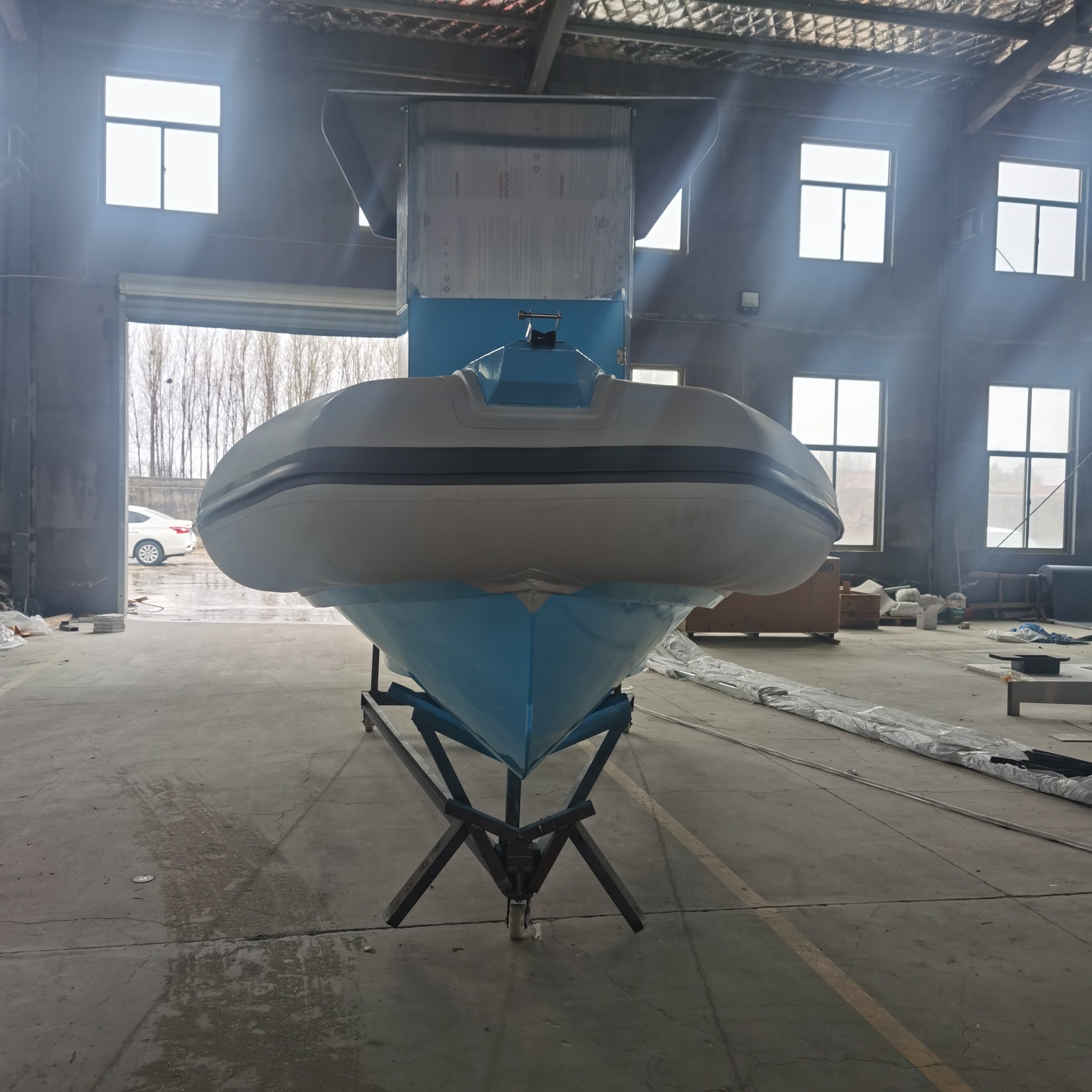 Hot Sale 3m Length PVC Tube RIB Aluminum Hull Inflatable Sport Yacht with Outboard Engine for Ocean Water Usage