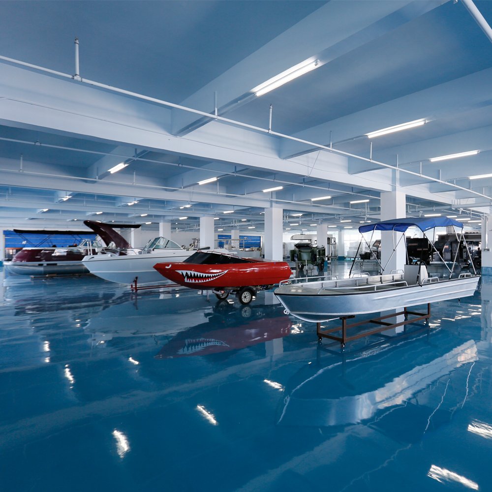 New Aluminum Jet Boat Fiberglass Sailing Yachts Rowing Pontoon Boat Fishing Vessel with Outboard Engine for Lake River Outings