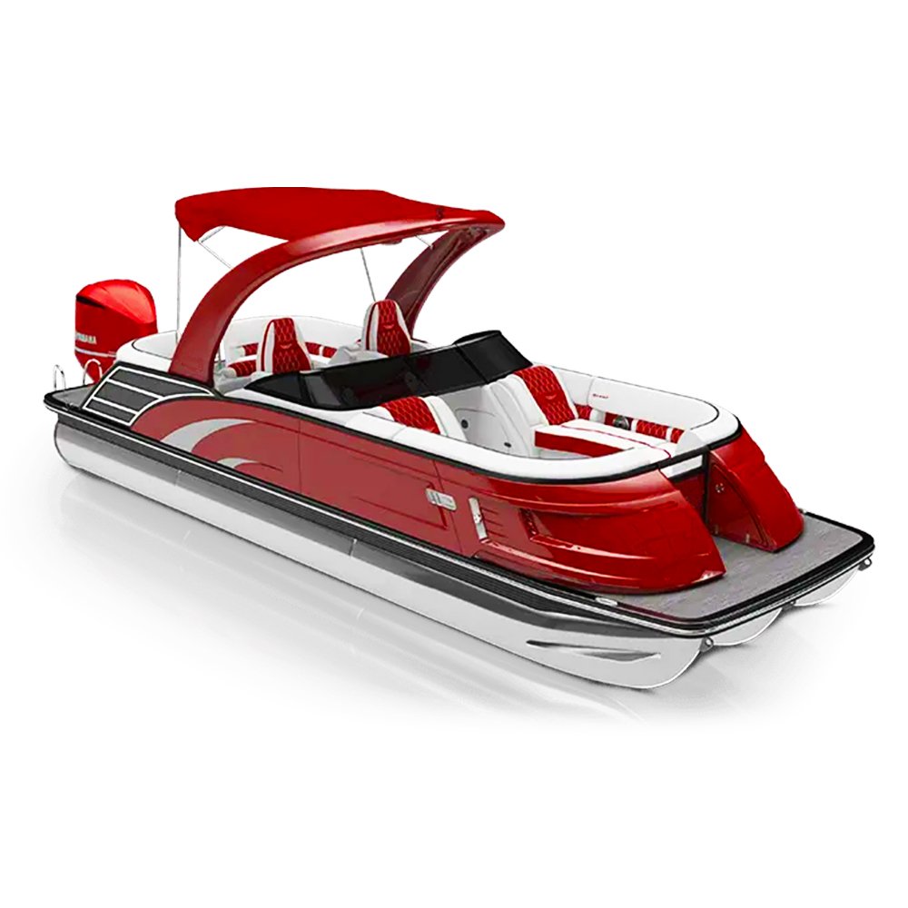 Wholesale Customized Aluminum Pontoon Boat for Fishing Cruising Party Leisure Made in China Factory With Outboard Engine