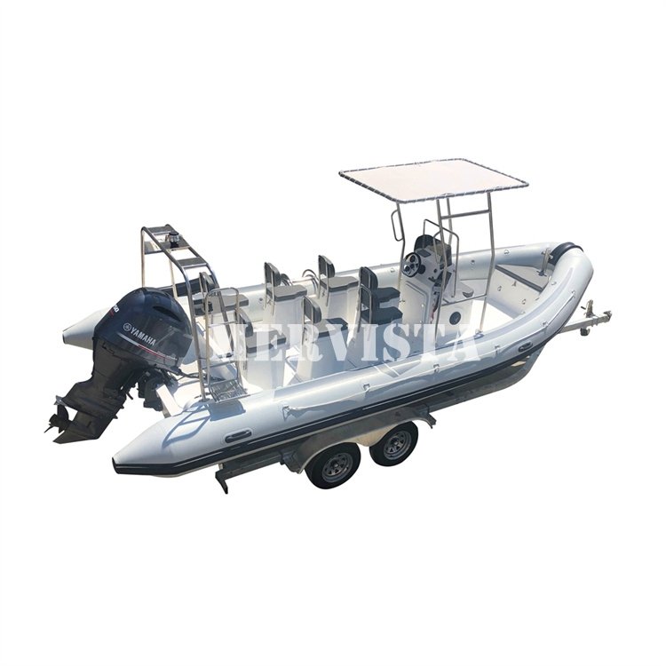 Chinese Supplier Widely Used Small Speed Boats Used Small Engine Yacht Taxi Boat 700 for Sale