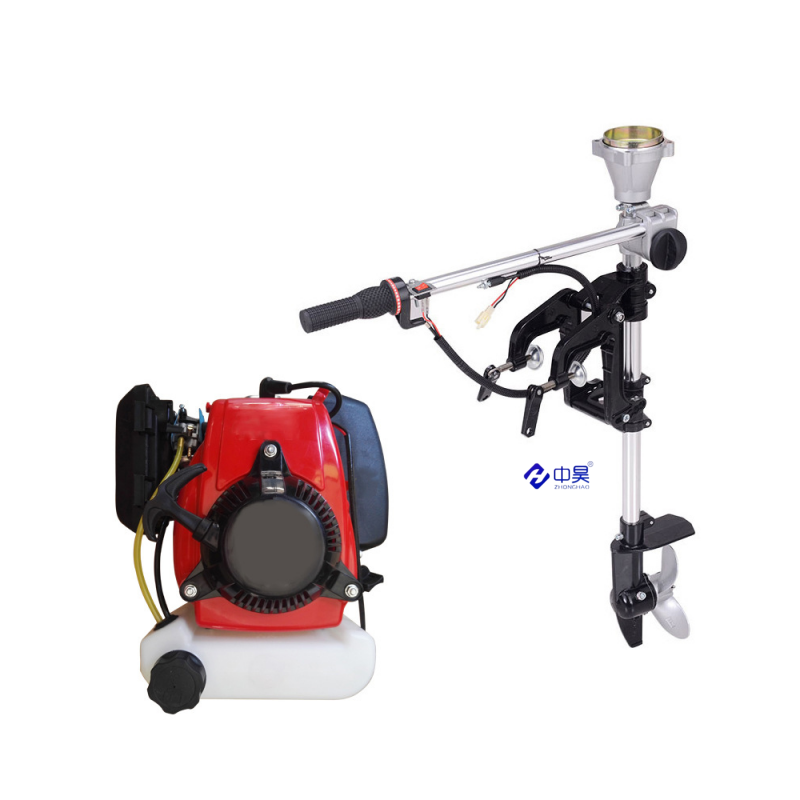 SOLAR MARINE Outboard Gasoline Motor 4 Stroke 4HP Air-cooled Engine with Transom Mount for Inflatable Boat Kayak
