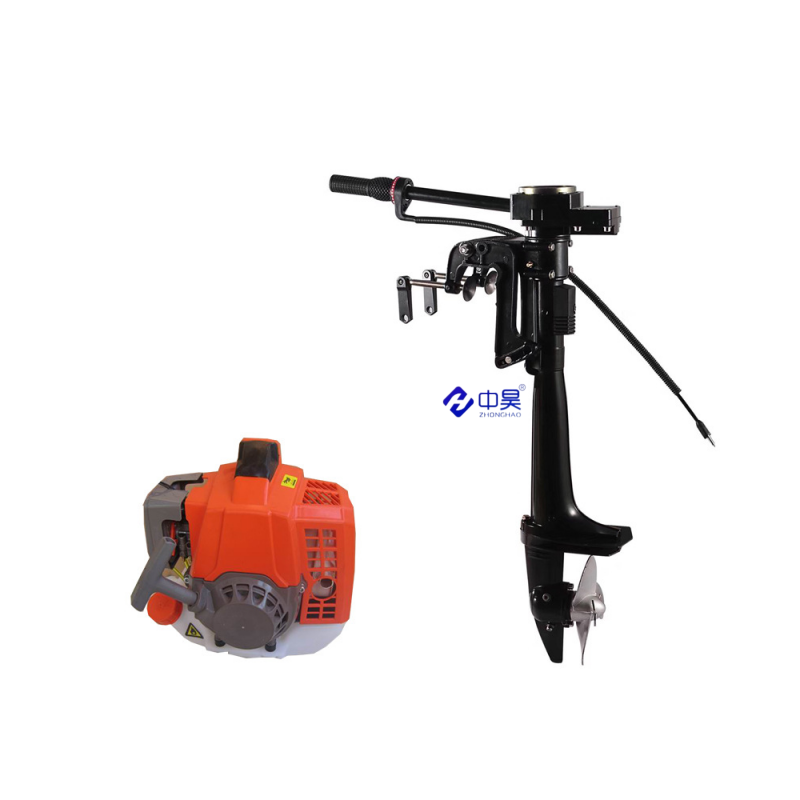 SOLAR MARINE Outboard Gasoline Motor 4 Stroke 4HP Air-cooled Engine with Transom Mount for Inflatable Boat Kayak