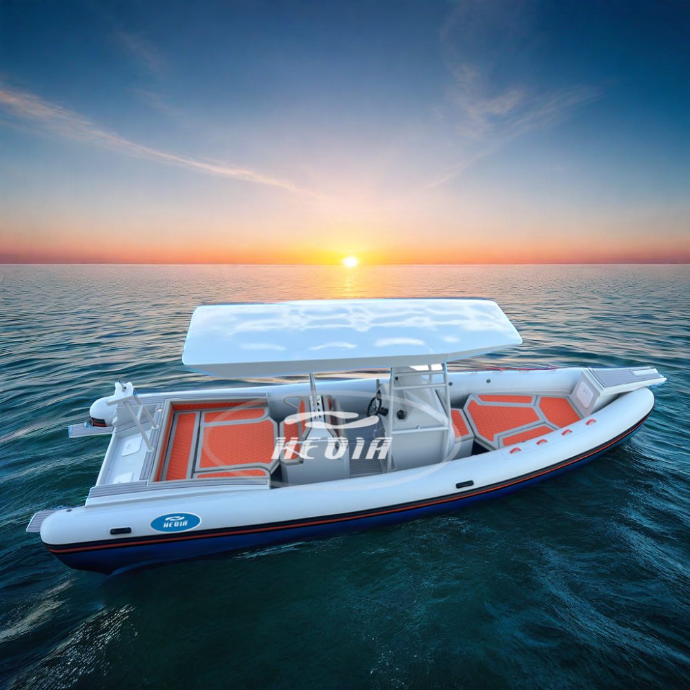 30ft 9m High Speed Luxury Fish Cabin Cruiser Yacht Family Aluminum Fishing Boat with Double Engine