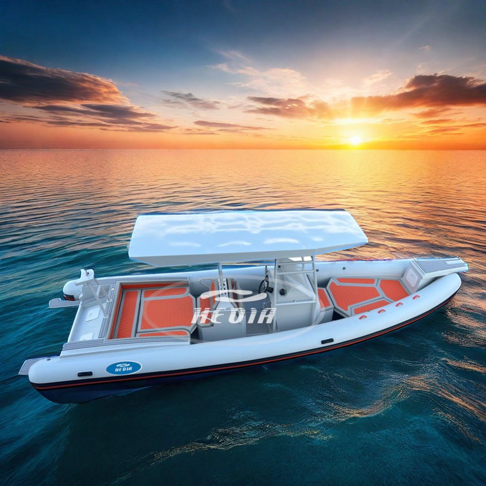 30ft 9m High Speed Luxury Fish Cabin Cruiser Yacht Family Aluminum Fishing Boat with Double Engine