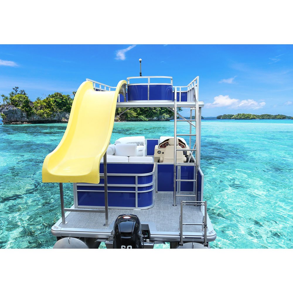 Kinocean Ecocampor Double Decker Custom Big Aluminium Fishing and Party Pontoon Boat With Dressing Room