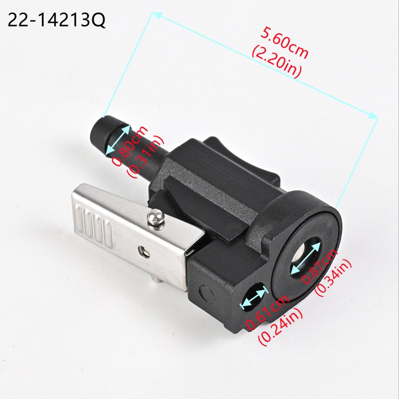 22-14213Q Mercury Mariner Outboard Motor Line Quick Connector Hose Fittings New for Gasoline Engine 4 Stroke 2 Stroke Boat Spare