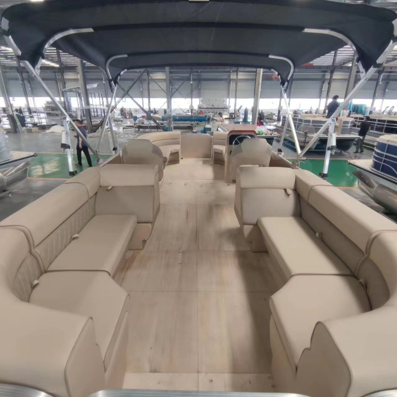 Gospel 700 Aluminum Sport Yacht 6m Outboard Engine Pontoon Boat for Party & Leisure